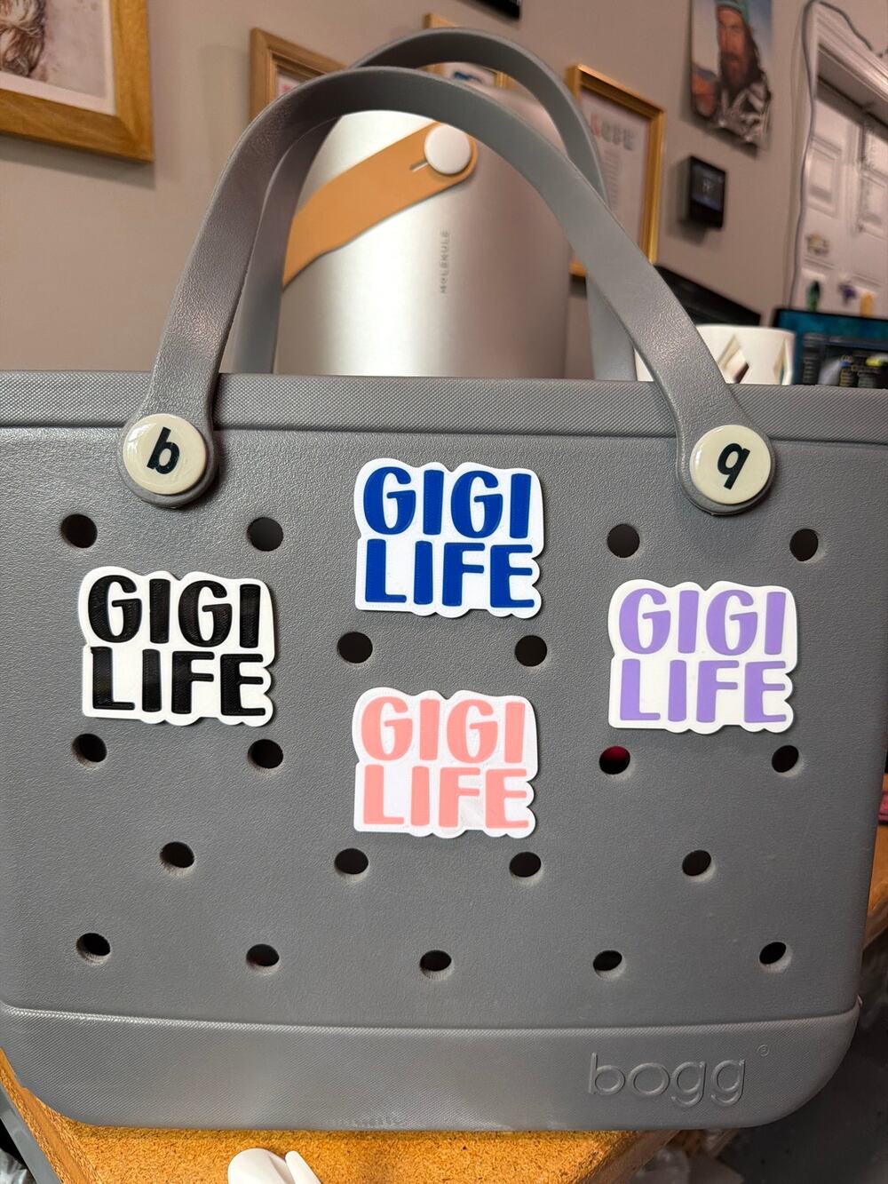 Lot of 4 Gigi Life Bogg Bag Charms - Slightly Imperfect